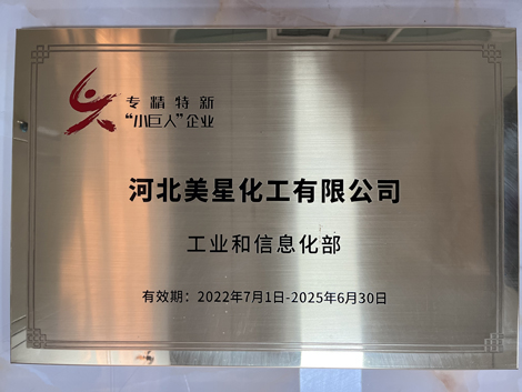 河北美星：入選2022年國(guó)家專(zhuān)精特新&ldquo;小巨人&rdquo;企業(yè)、2022年第一批河北省&ldquo;專(zhuān)精特新&rdquo;中小企業(yè)